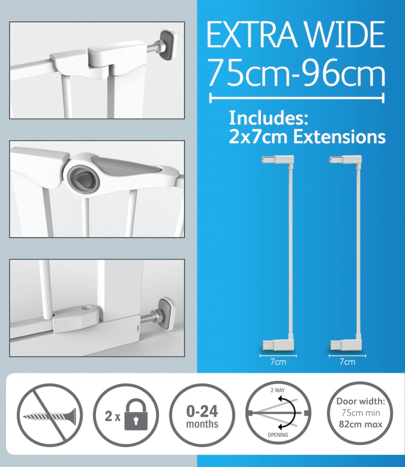 bambino safety gate extra wide