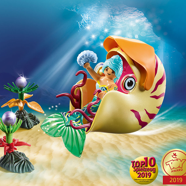playmobil mermaid with sea snail 1