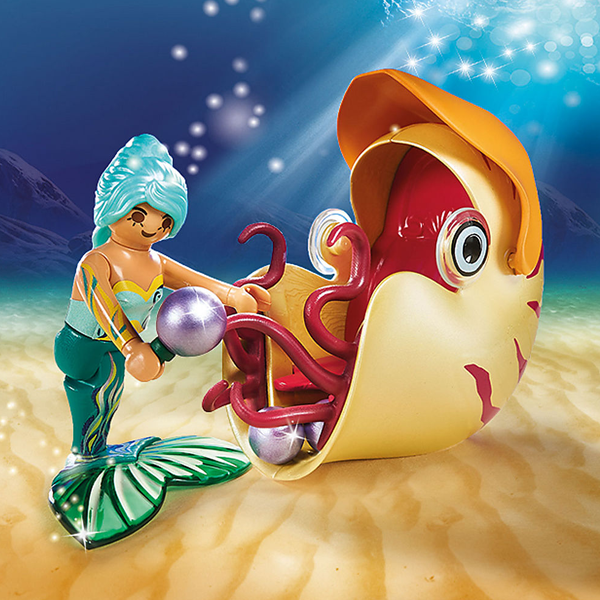 playmobil mermaid with sea snail 4