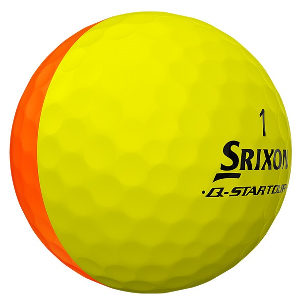 q star tour divide golf balls yellow orange 1